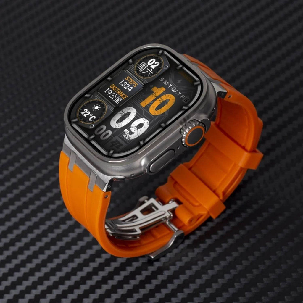 Liquid Silicone Sports Oak Butterfly Watch-buttom Strap - www.Shopthatapp.com