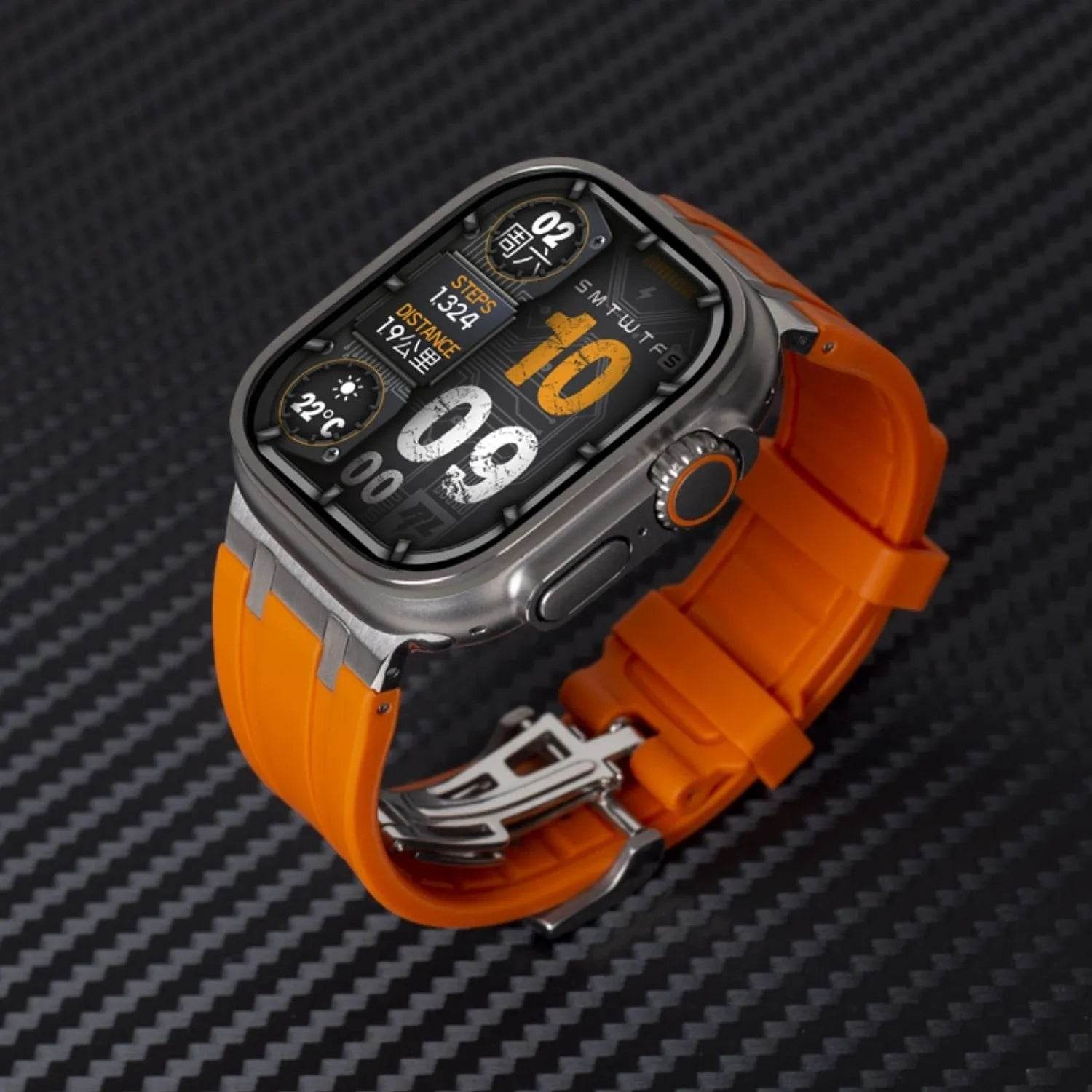 Liquid Silicone Sports Oak Butterfly Watch-buttom Strap - www.Shopthatapp.com