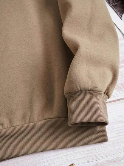 Women Figures Pattern Warm Lined Sweatshirt - www.Shopthatapp.com