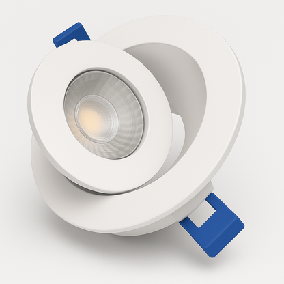 4″ Gimbal LED Pot Light — 360° Adjustable / 90° Tilt (Sloped Ceiling) | 5CCT, Canless IC Rated - www.Shopthatapp.com