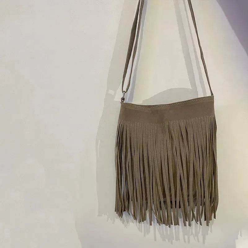 Artistic Tassel fringe Messenger Bag Simple And Popular Shoulder Bag - www.Shopthatapp.com