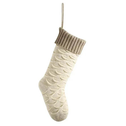 Christmas Gift Bag Decorative Socks Knitted Hanging Decoration - www.Shopthatapp.com