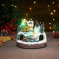 Christmas Rotating Resin Luminous Music Box Ornaments - www.Shopthatapp.com