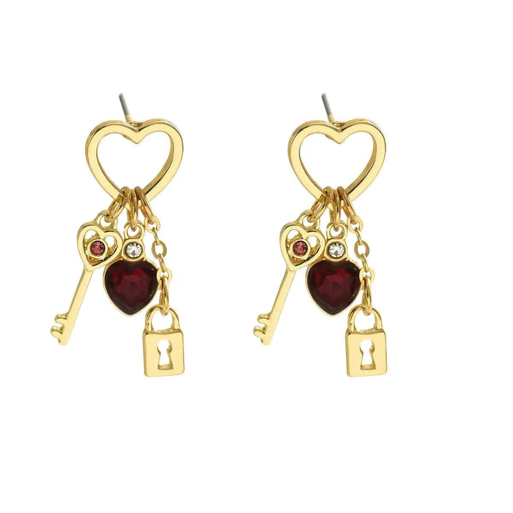 Simple Love Female Diamond Lock-shaped Special-interest Earrings - www.Shopthatapp.com