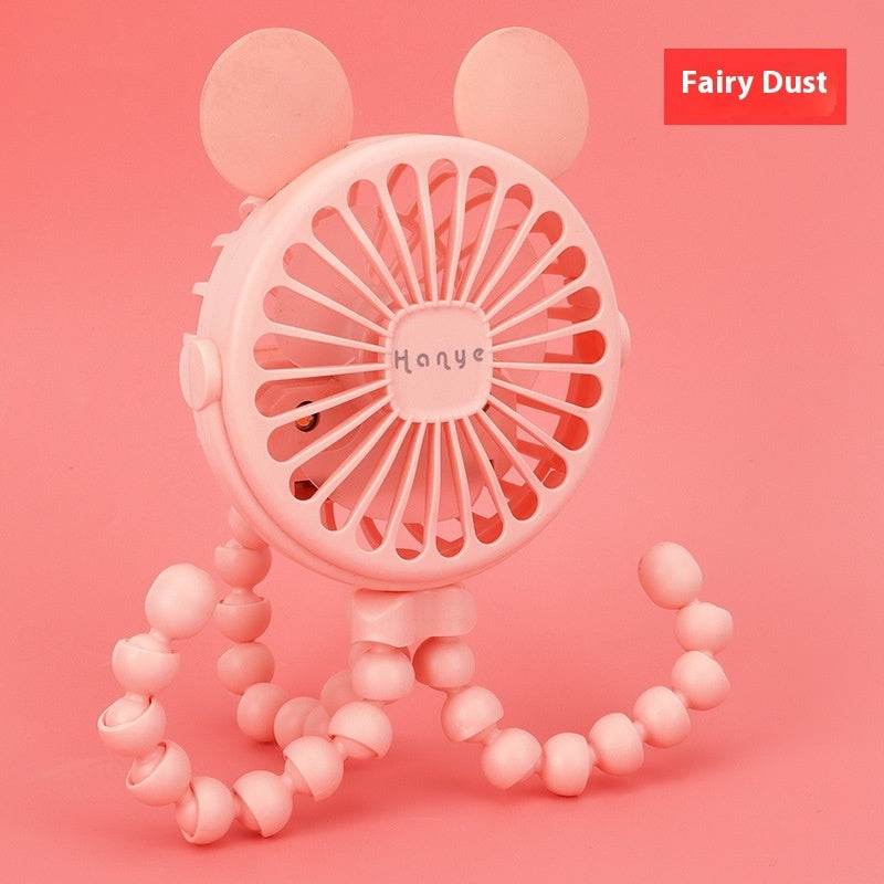 USB Powered summer heat Handheld fan with stand and Night light - www.Shopthatapp.com