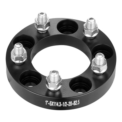 Wheel Spacers Wheel Adapters 5 Lug Forged Spacer 4 PCS Black - www.Shopthatapp.com