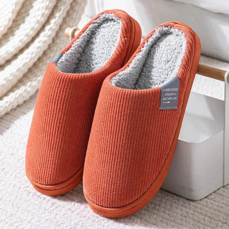 Winter Non-slip Plus Velvet Cotton Slippers - www.Shopthatapp.com