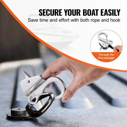 Boat Anchor Hook, 304 Stainless Steel Slide Anchor, Knotless Anchor System With Quick Release, Boat Anchor Hook Clips For - www.Shopthatapp.com