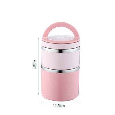 Portable Minimalist Stainless Steel Thermal Insulated Lunch Container - www.Shopthatapp.com