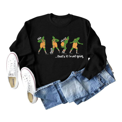 Women's Christmas Printed Long Sleeved  Pullover Sweatshirt - www.Shopthatapp.com