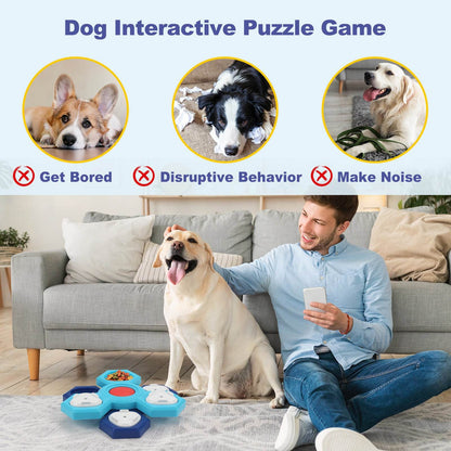 4 Layers Slow Feeder Dog bowl Puzzle feeder toy - www.Shopthatapp.com