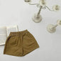Casual Elastic Capri Pants Girls' Short pant for girls Neutral short pant for kids - www.Shopthatapp.com