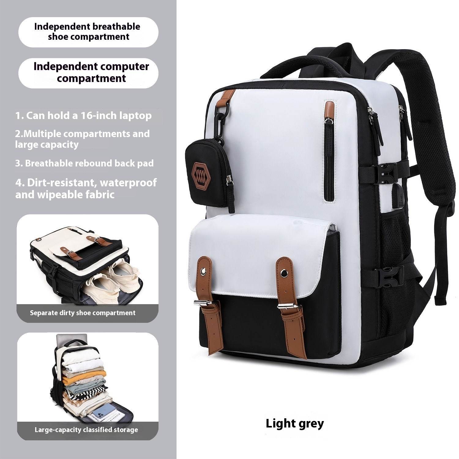 Large Capacity Schoolbag Travel Campus - www.Shopthatapp.com