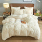 4PCs Plush Duvet Cover Set Luxury Ultra Soft Velvet Duvet - www.Shopthatapp.com