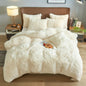 4PCs Plush Duvet Cover Set Luxury Ultra Soft Velvet Duvet - www.Shopthatapp.com