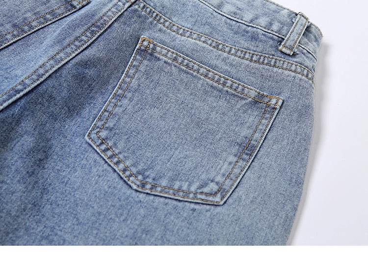 Women Street style Ripped Denim Jeans Pant Low rise - www.Shopthatapp.com