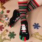 Cute Winter Christmas socks Five-finger  Elastic absorbent Split-toe - www.Shopthatapp.com