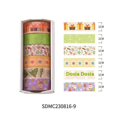 Creative Christmas Gift And Paper Adhesive Tape Journal Tape Christmas Decoration Material Cute Christmas Tape - www.Shopthatapp.com