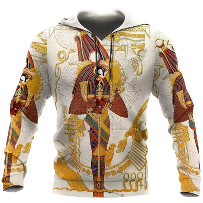 Men's Gothic Printed Street Fashion Classic Hoodie Pullover - www.Shopthatapp.com