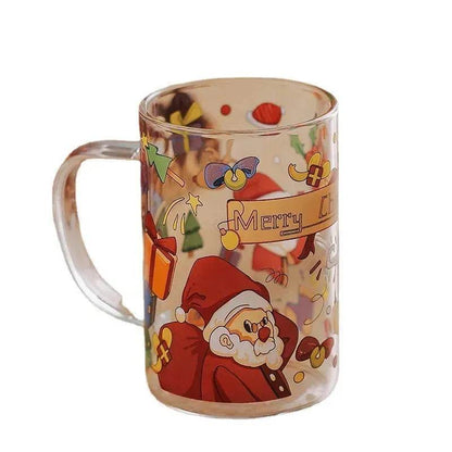 2024 Christmas Gift High Beauty Creative Cup Christmas Snowman Glass Cup High Temperature Resistant - www.Shopthatapp.com