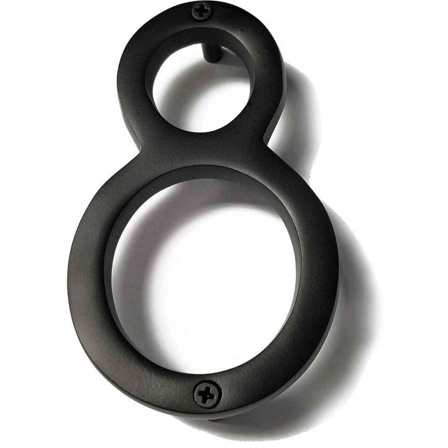 8 inch black house number in a modern design for stylish home decoration