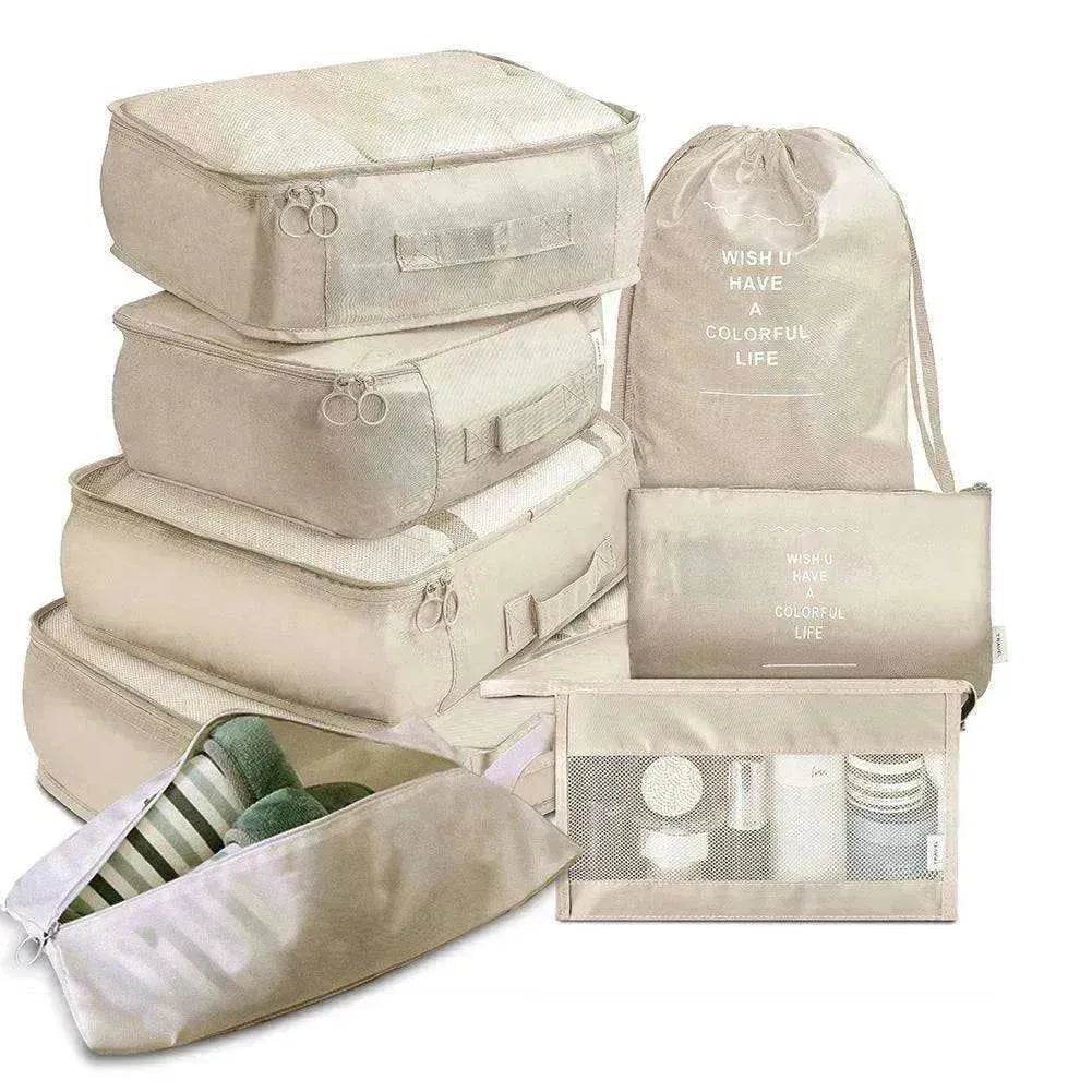 8 piece Set Luggage Divider Travel Storage Clothes Packing Cube Bag - www.Shopthatapp.com
