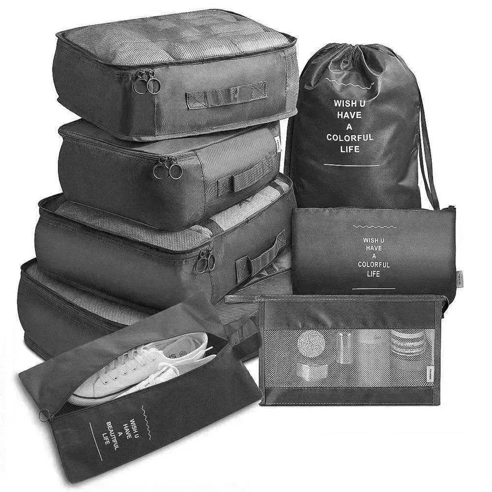 8 piece Set Luggage Divider Travel Storage Clothes Packing Cube Bag - www.Shopthatapp.com
