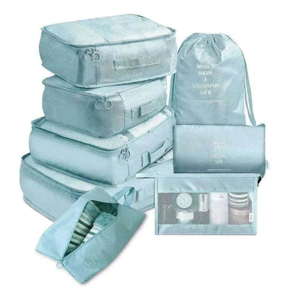 8 piece Set Luggage Divider Travel Storage Clothes Packing Cube Bag - www.Shopthatapp.com