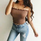 Sexy Fashion Summer Skinny Women Sleeveless Crop Tops Backl - www.Shopthatapp.com