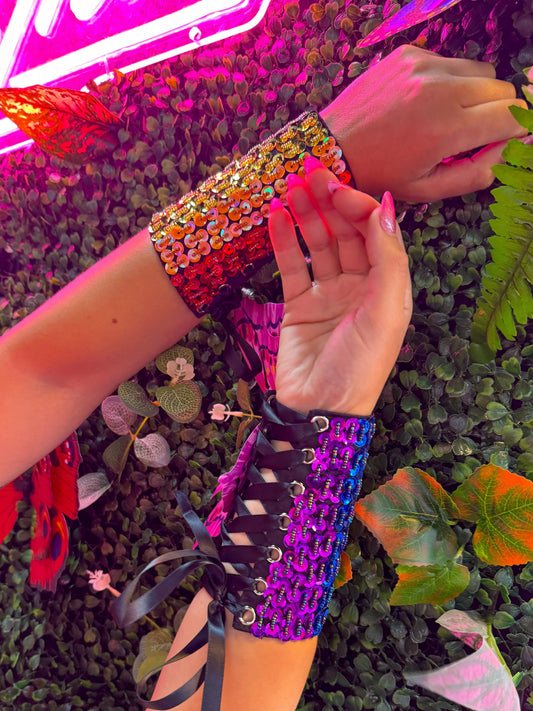 Rainbow Bright Arm Cuffs