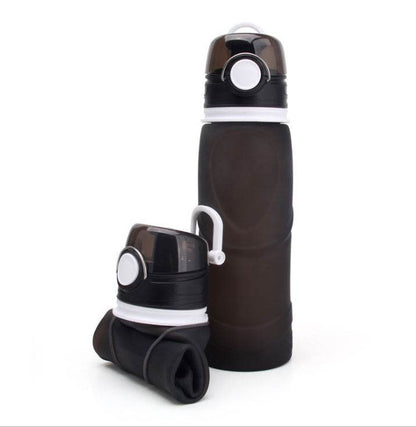 Foldable silicone Travel Hydrating water bottle