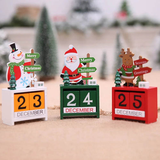 Christmas wooden calendar decorations - www.Shopthatapp.com