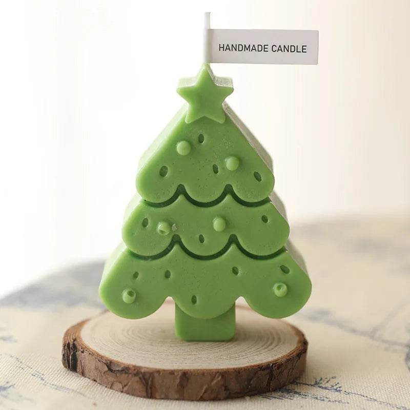 Christmas Tree Silicone Molds For DIY Christmas Creative Atmosphere Decoration Handmade Fragrant Candles - www.Shopthatapp.com