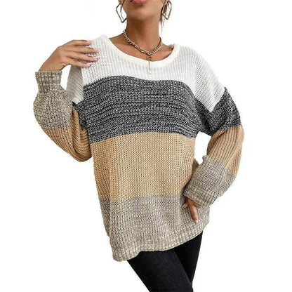Winter Jacquard Knitted Pullover Sweater Tops for Women - www.Shopthatapp.com