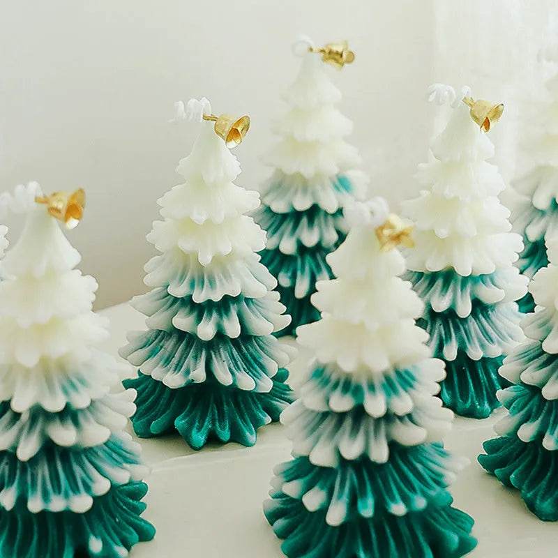 Merry Christmas Candle 3D Xmas Tree Shaped Aromatherapy Candles Ornaments Navidad New Year Party Home Decor Xmas Gift - www.Shopthatapp.com