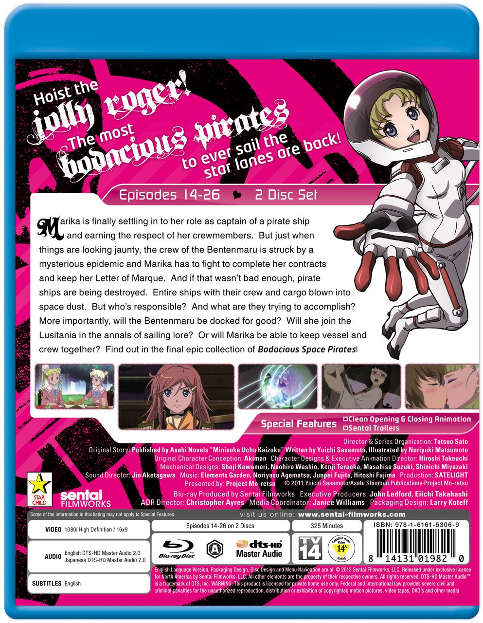 Bodacious Space Pirates: Collection 2 (ep.14-26) [Blu-ray] - www.Shopthatapp.com