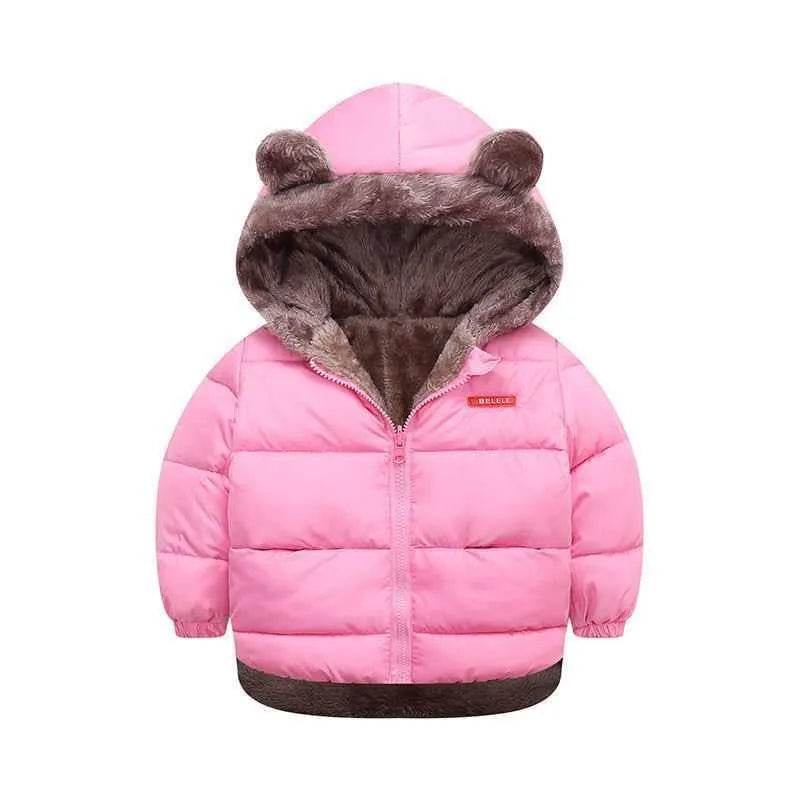 Children Boy's Cotton-padded Fleece Lined Puffer Winter Jacket for Kids - www.Shopthatapp.com