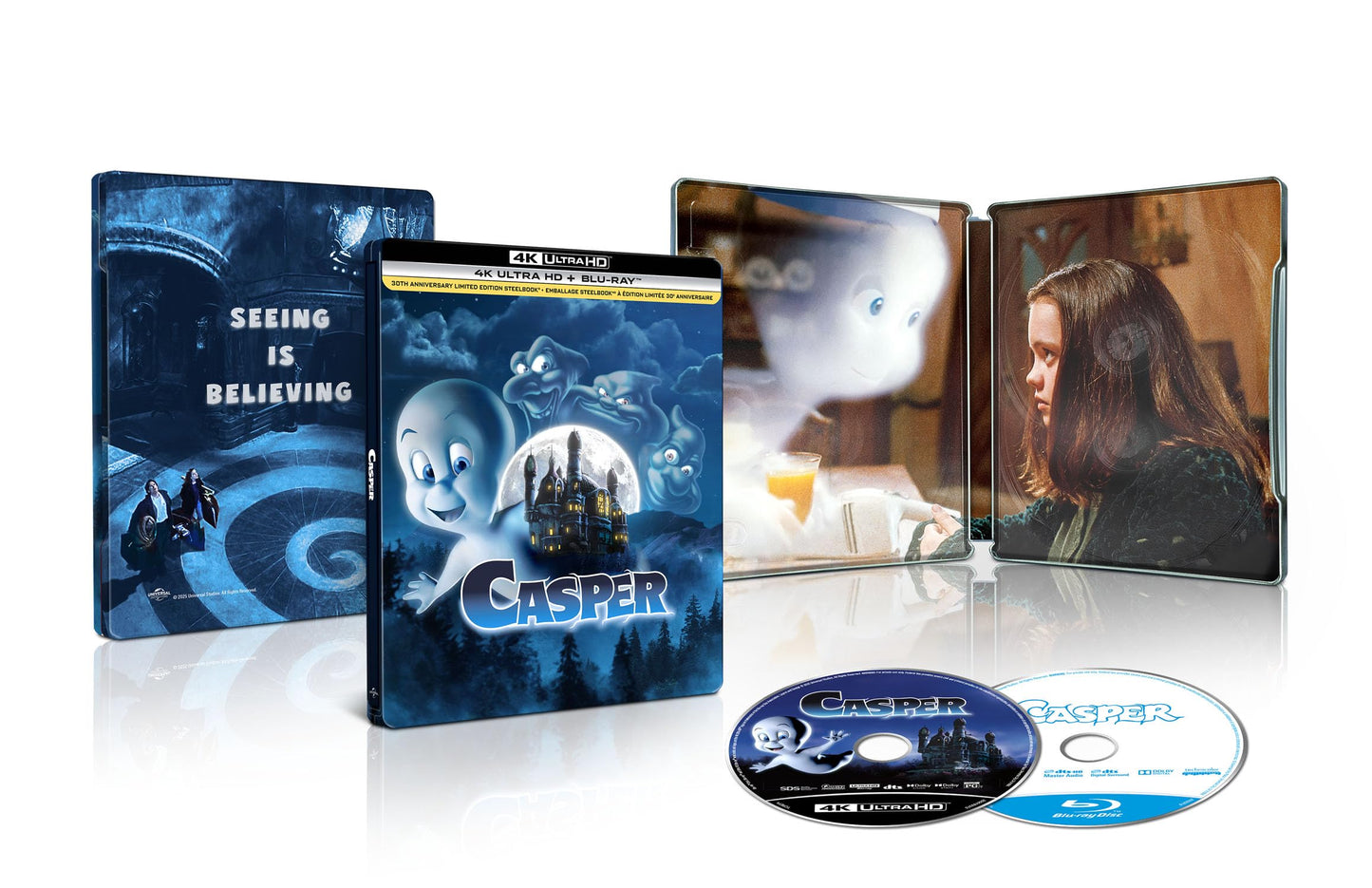 Casper: 30th Anniversary Limited Edition [Steelbook] - 4K/Blu-Ray - www.Shopthatapp.com