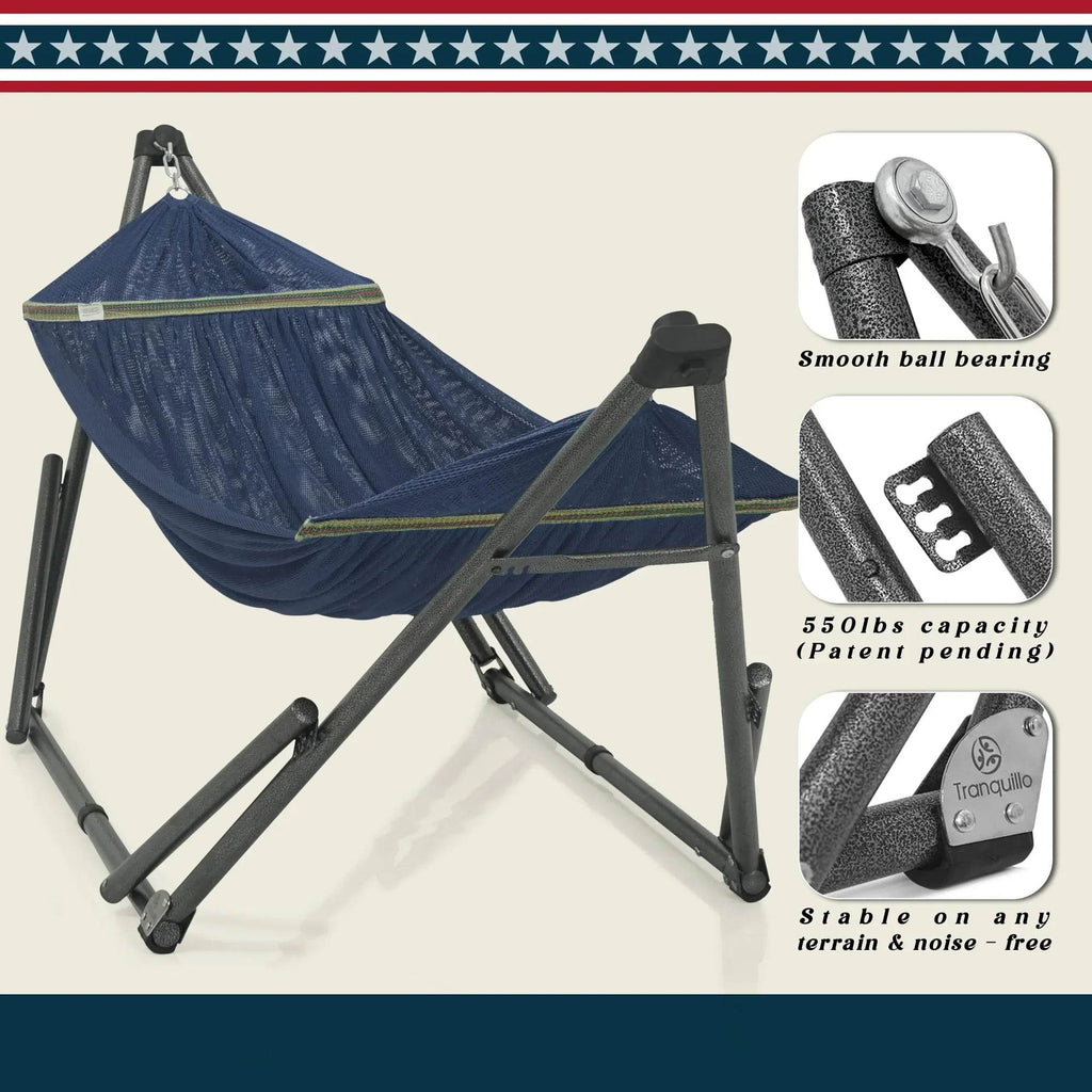 Tranquillo Uniki Collapsible Hammock Stand - www.Shopthatapp.com