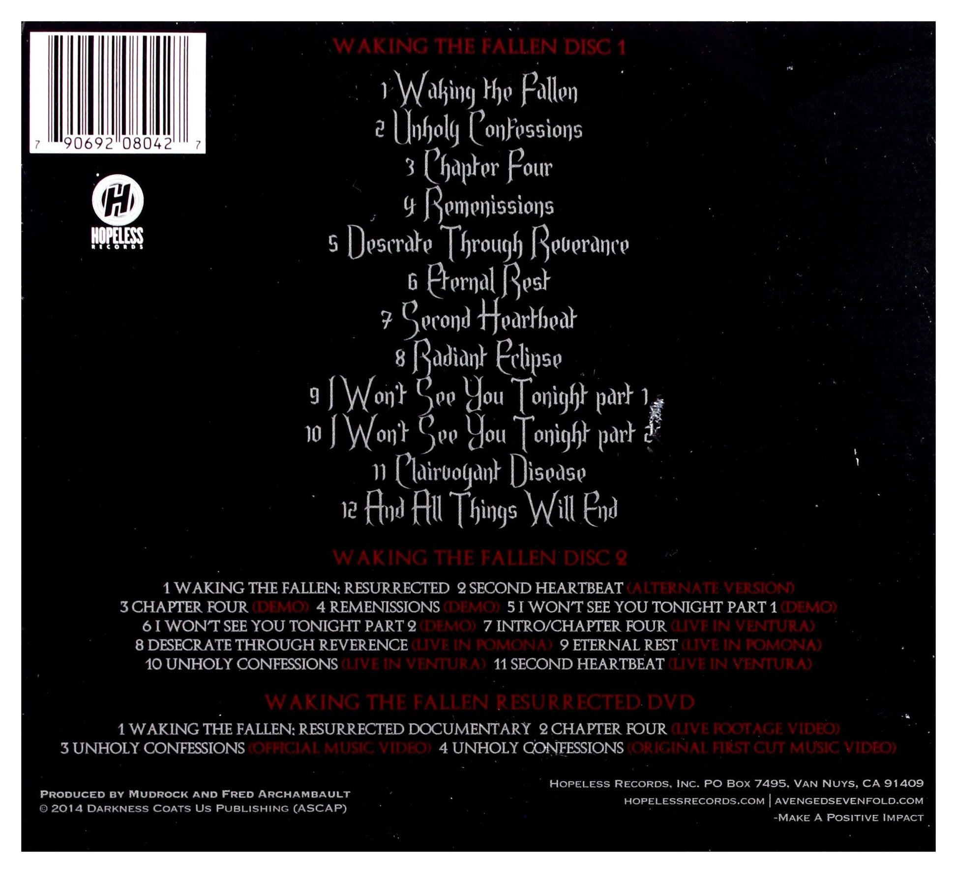 Avenged Sevenfold / Waken The Fallen: Resurrected - CD/DVD (Used) - www.Shopthatapp.com