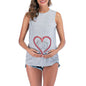 Maternity Tank Tops For Women Ruched Sleeveless Basic Tops Maternity Shirt Vest Pregnancy Tee - www.Shopthatapp.com
