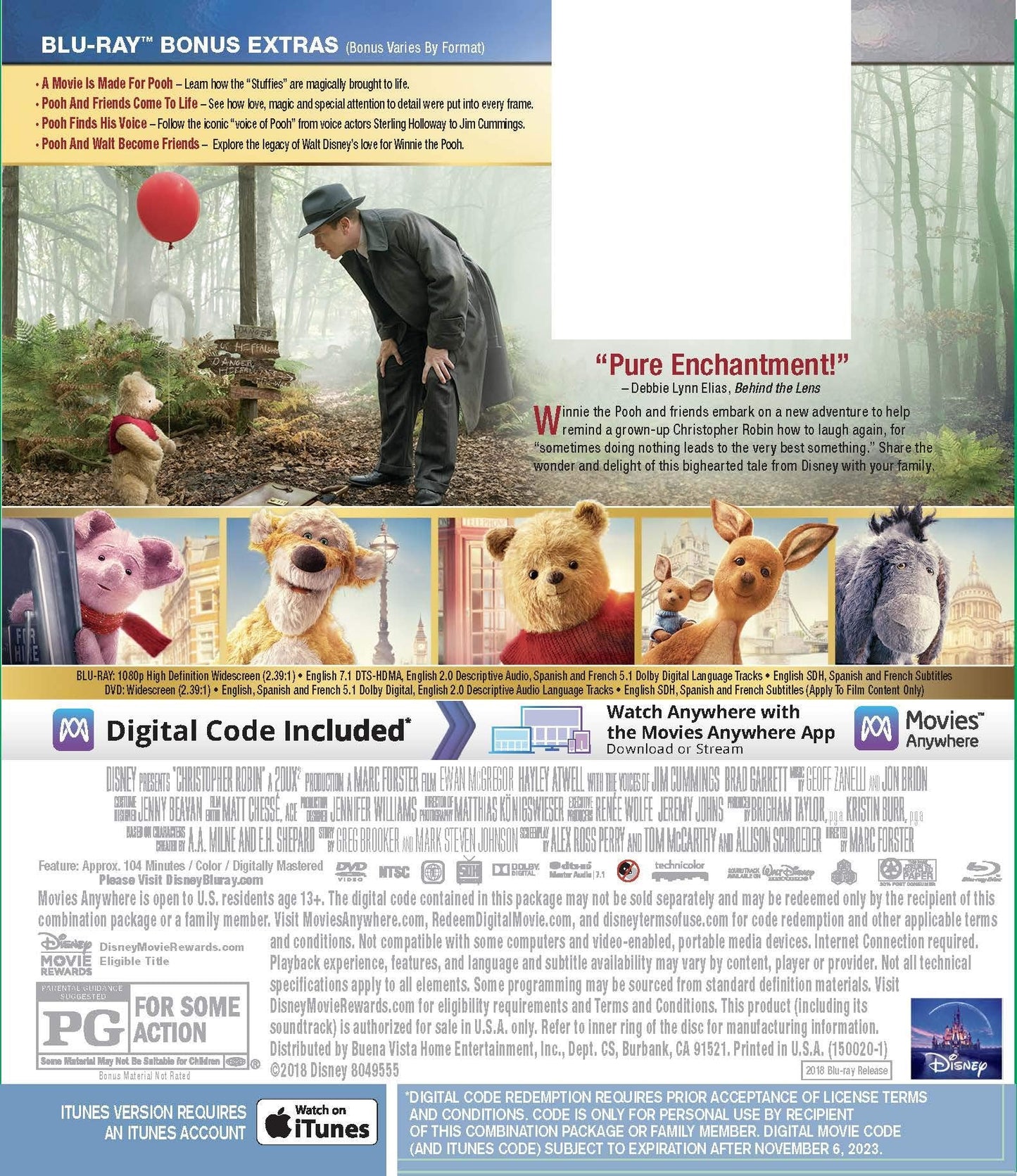 CHRISTOPHER ROBIN [Blu-ray] (Bilingual) - www.Shopthatapp.com