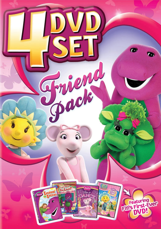 Barney: Everyone Is Special / Barney: Let's Play School / Angelina Ballerina: Love to Dance / Fifi's Talent Show (4-Disc Set Friend Pack) - DVD - www.Shopthatapp.com