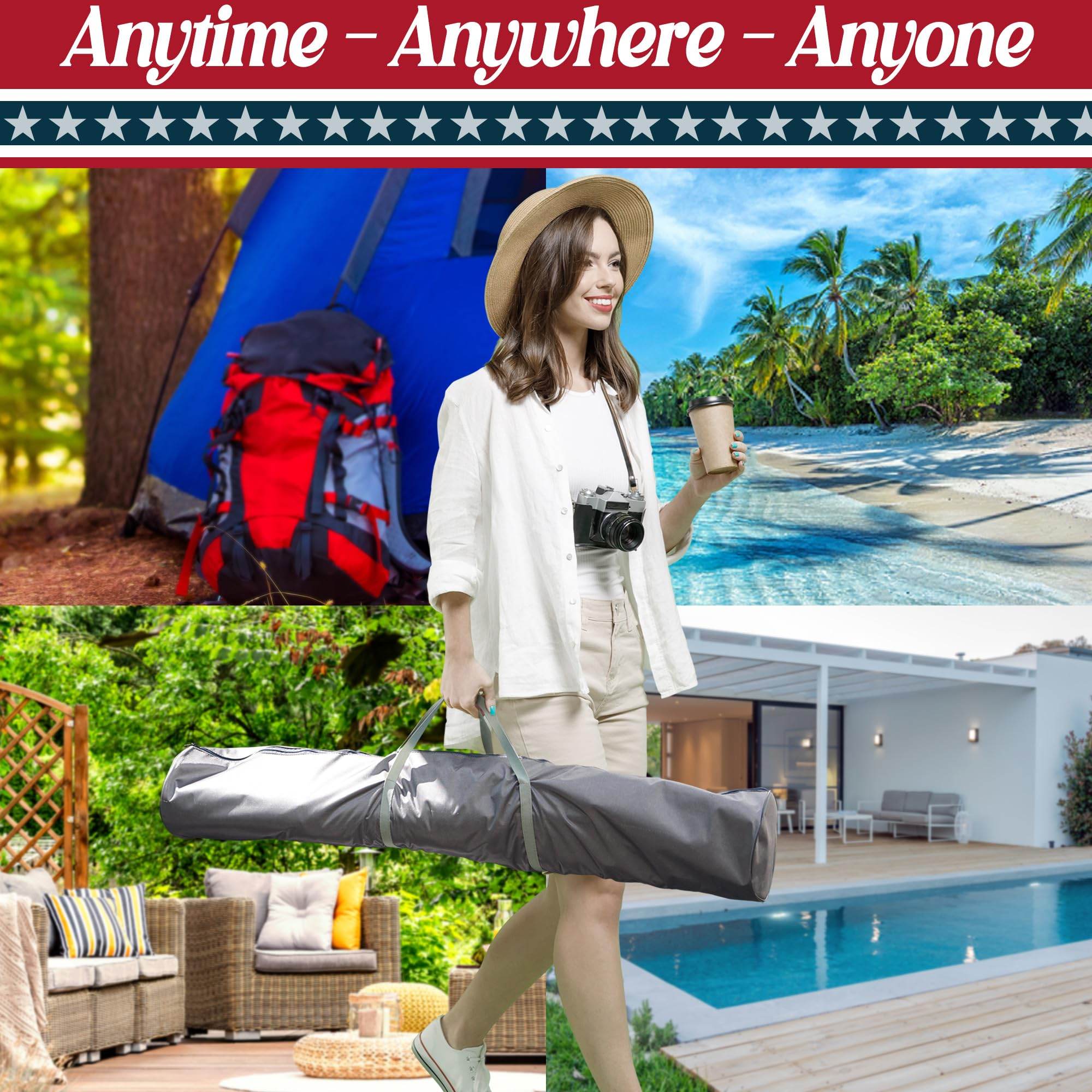 Tranquillo Uniki Collapsible Hammock Stand - www.Shopthatapp.com