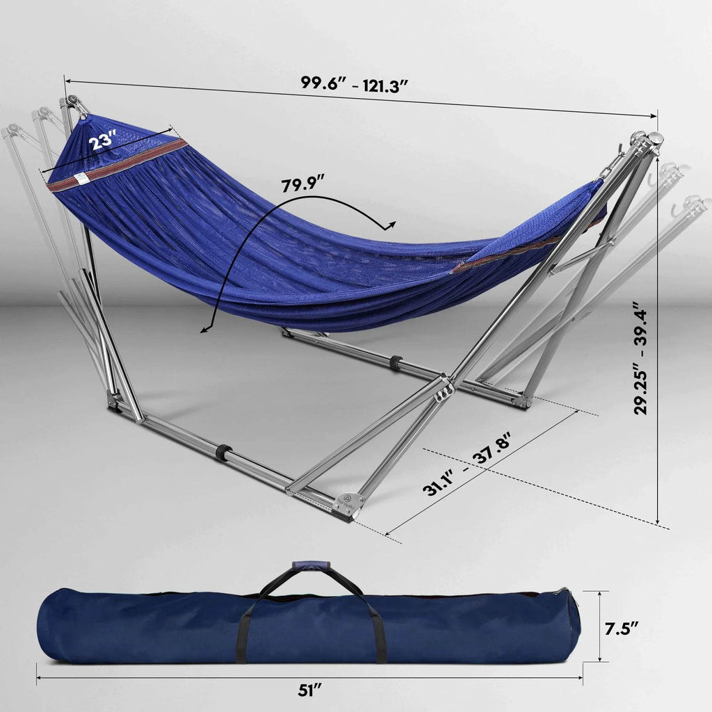 Tranquillo Original Stainless Steel Hammock Stand - www.Shopthatapp.com