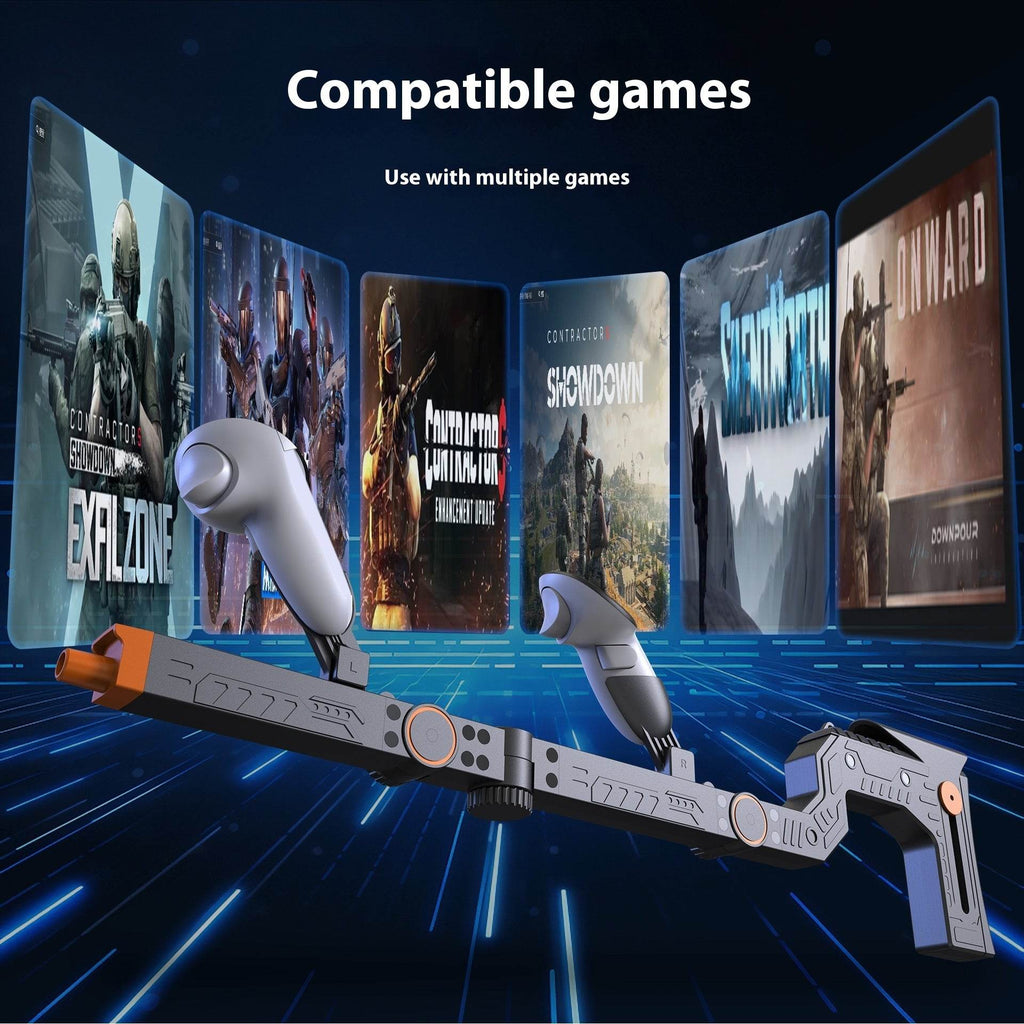 Quest 3 Gun Mount Submachine Gun VR Physical Auxiliary Accessories - www.Shopthatapp.com