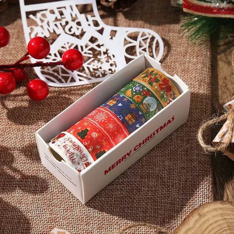 Creative Christmas Gift And Paper Adhesive Tape Journal Tape Christmas Decoration Material Cute Christmas Tape - www.Shopthatapp.com