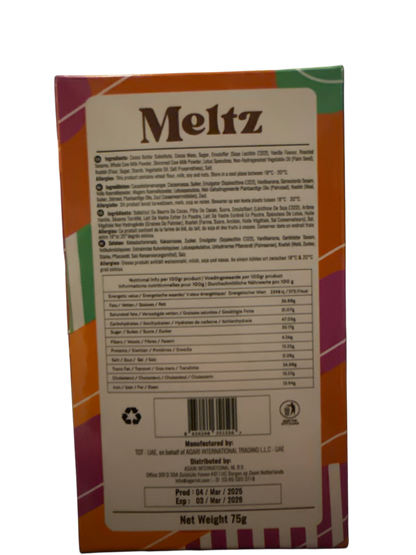 Meltz Dubai Chocolate Lotus Knafeh Flavour 75G - Dubai Edition - www.Shopthatapp.com