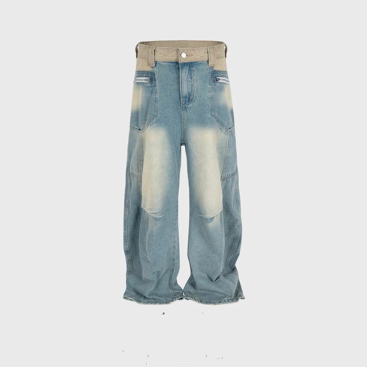 Washed Distressed Design Baggy Jeans Pant For Men And Women - www.Shopthatapp.com