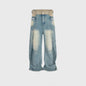 Washed Distressed Design Baggy Jeans Pant For Men And Women - www.Shopthatapp.com